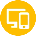Real-time Notifications Icon, a bell with an alert symbol, indicating instant updates